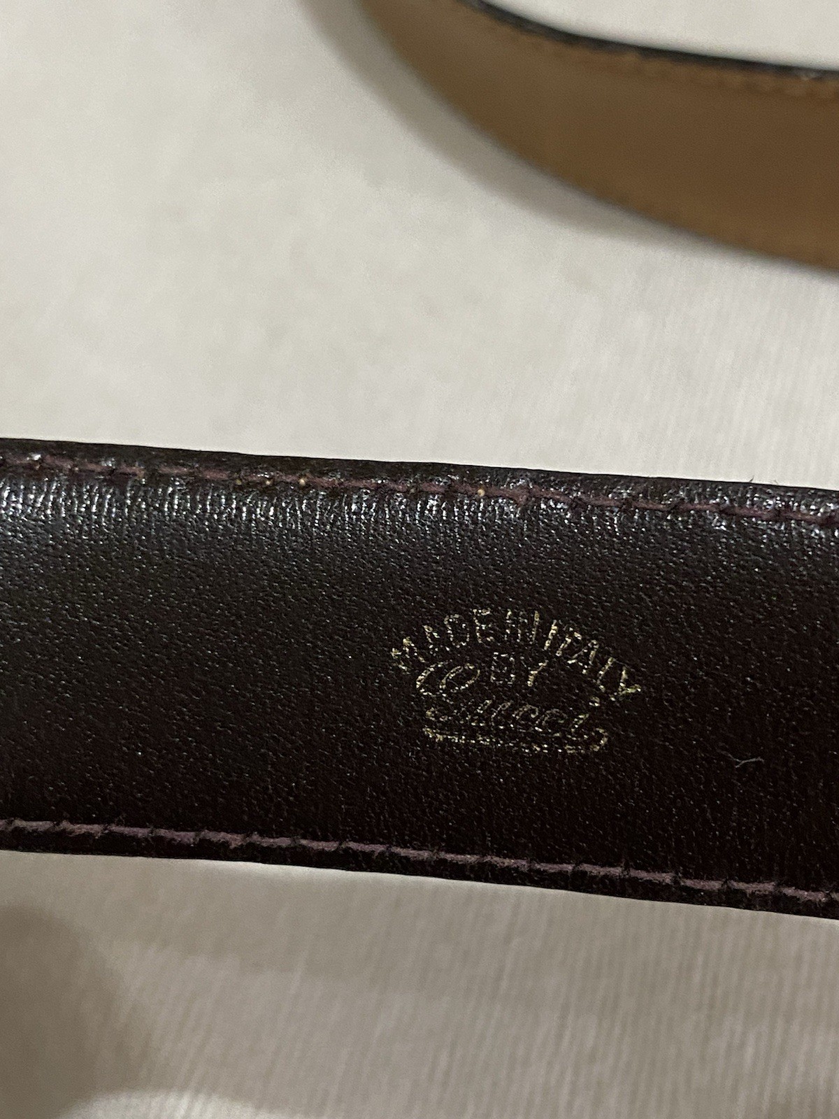 S34# Gucci Vintage Belt 75 Cm Made In Italy Length : 31 Inch Has Sign Of Wear
