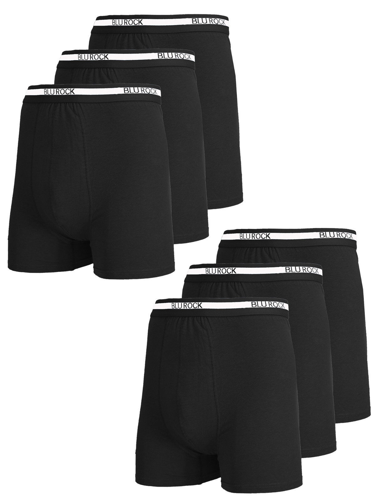 Men’s Stretch Cotton Boxer Briefs (6-Pack) (Sizes: S-2XL) NWT Free Shipping