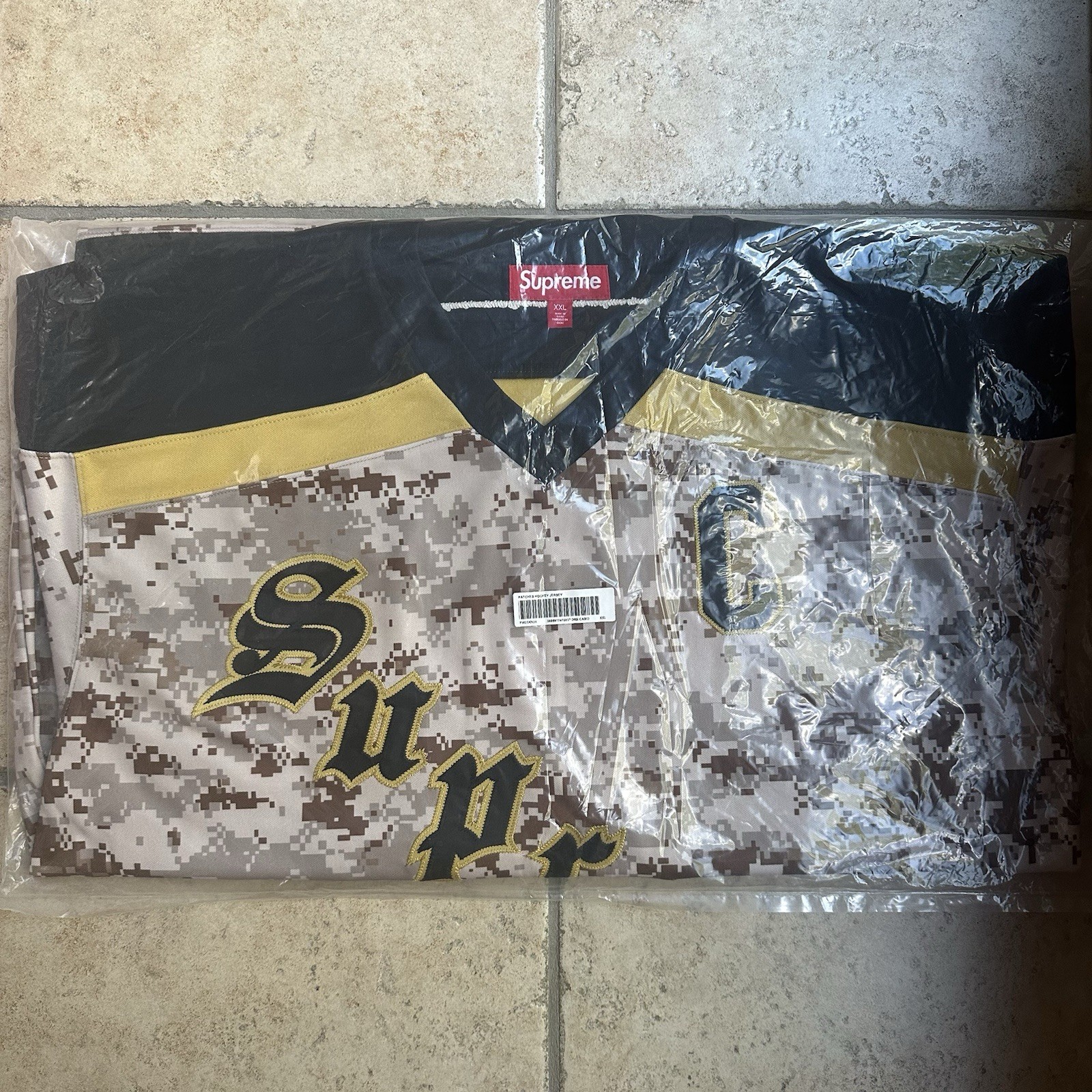 Supreme Fire & Ice Hockey Jersey Digi Camo Size XXL Brand New In Hand