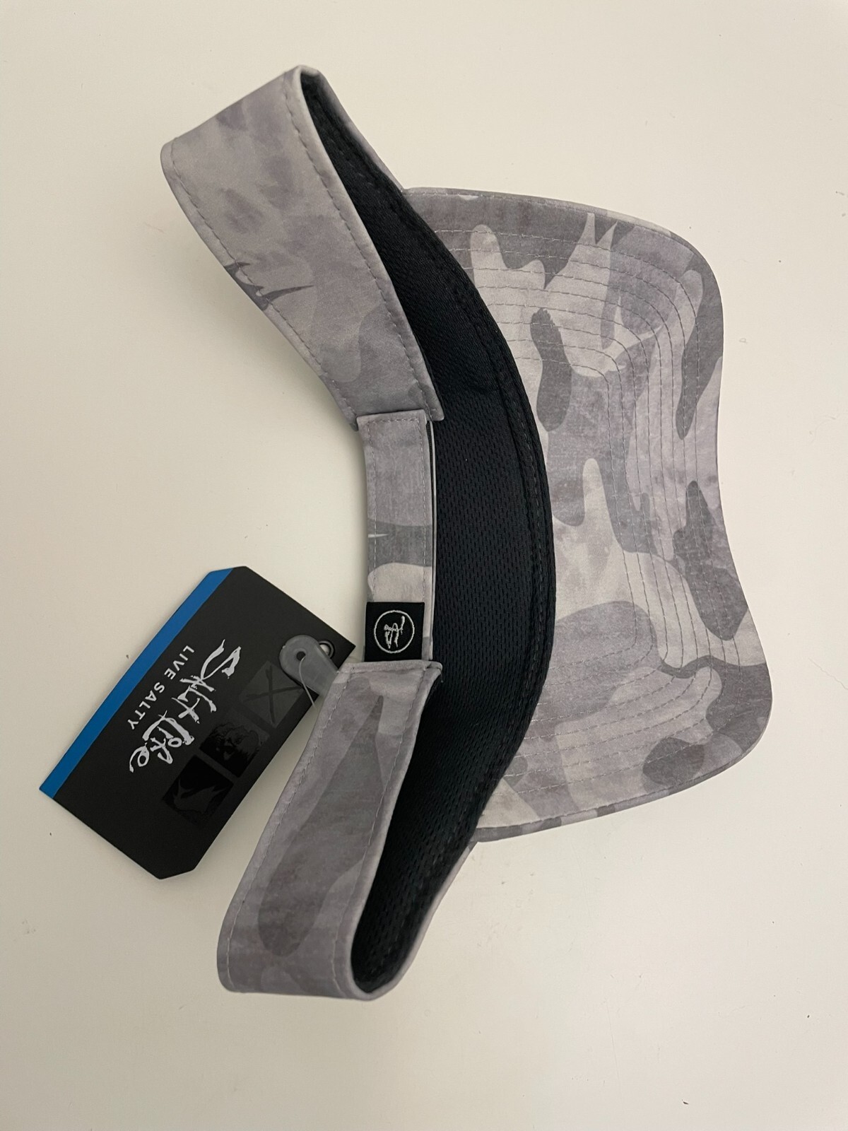 524- NWT SALT LIFE Hat Cap Visor Fishing Sportsman Golf NEW Fish/Dive/Surf Camo