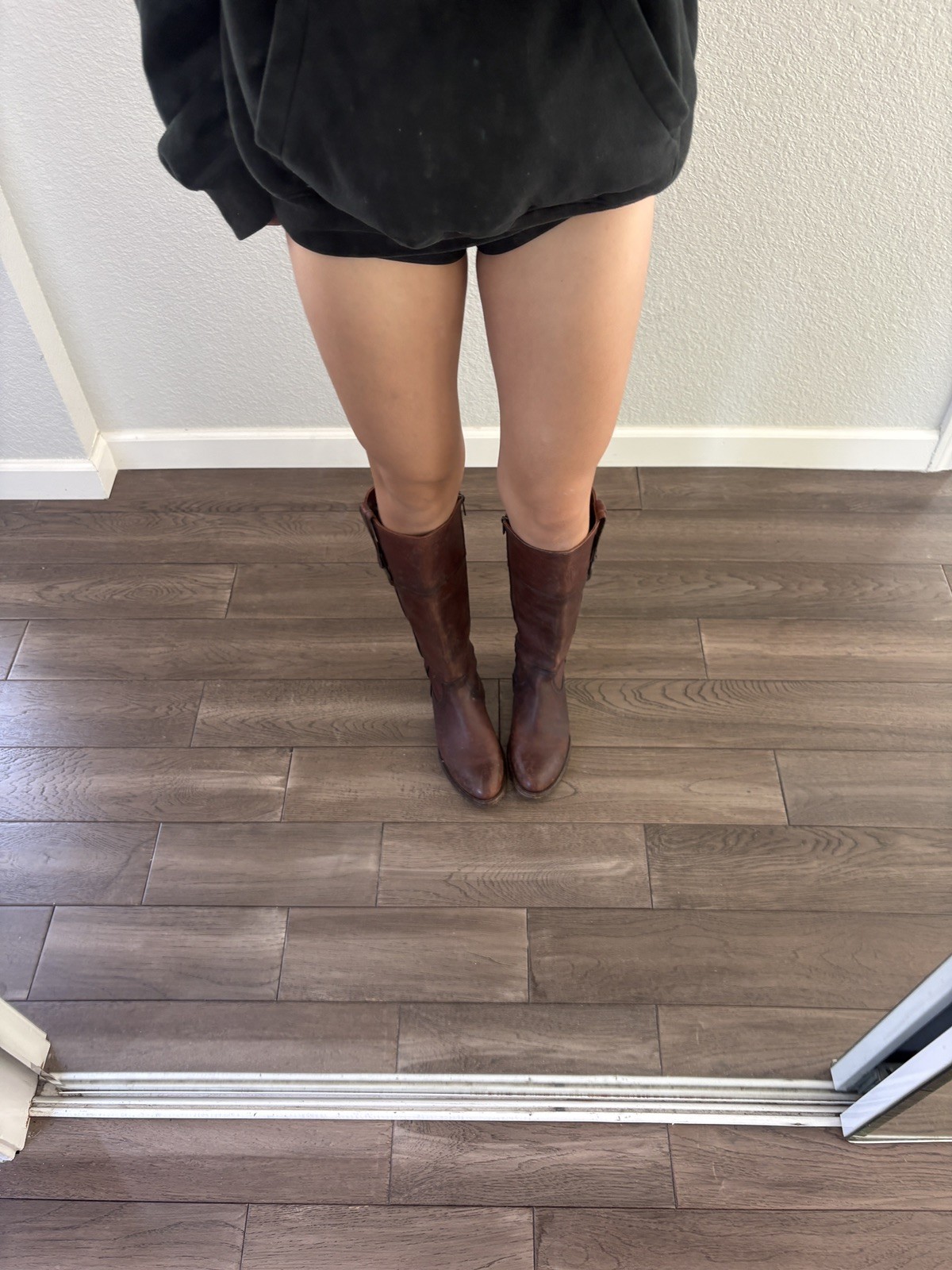 Frye Jamie Ring Tall brown/burgundy leather boots Size 6.5 Women’s