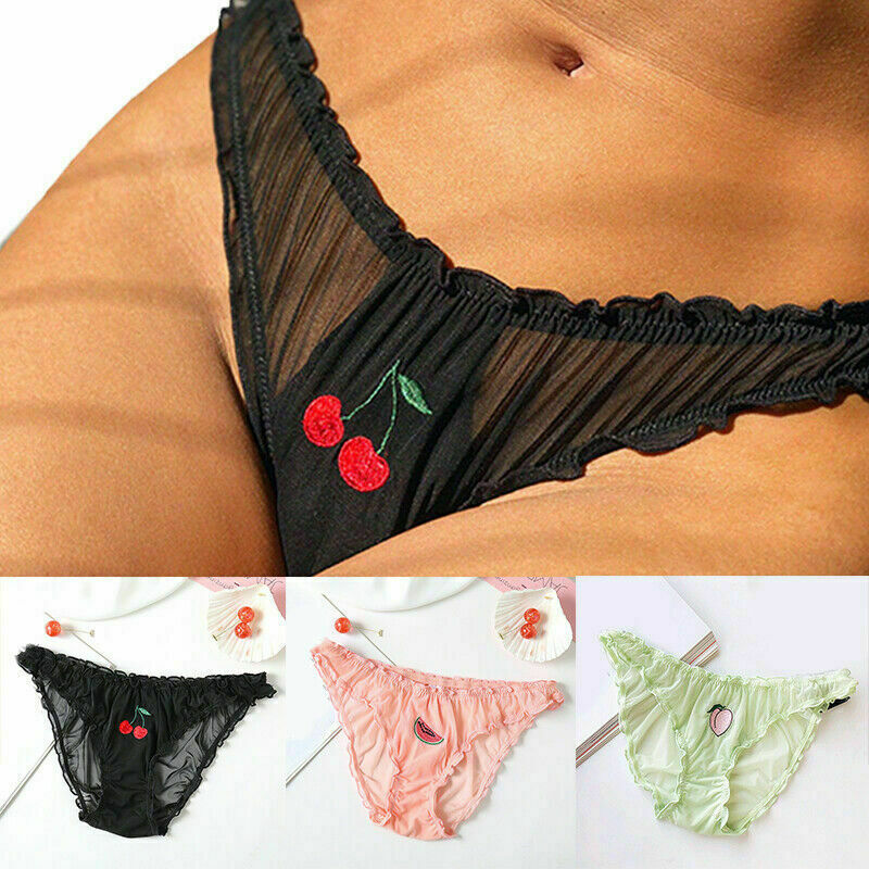 Cute Japanese Style Rippled Semi Transparent Panties With Free Shipping!