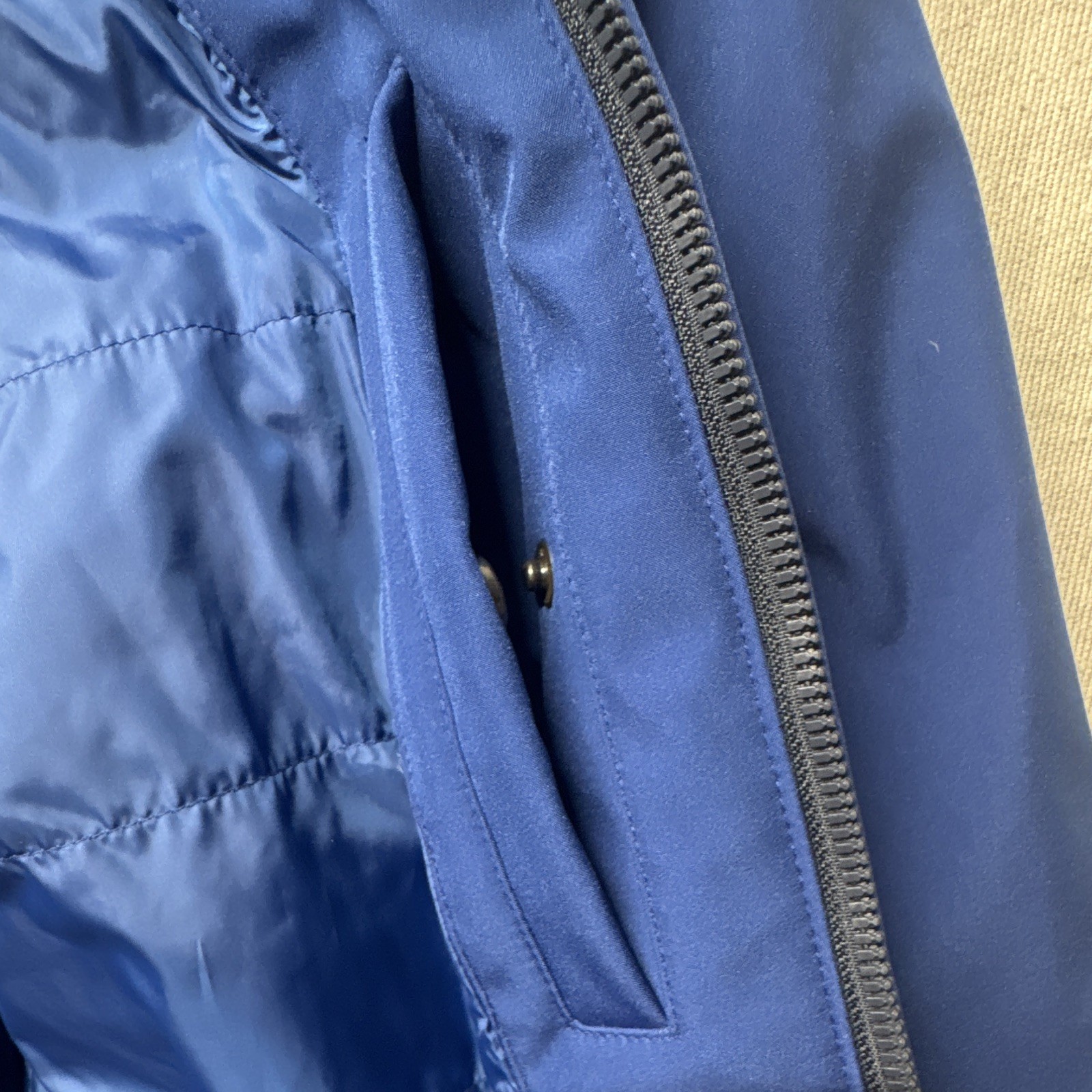 Tommy Hilfiger thflex Men’s Blue Full Zip Jacket Zipped Pockets Point Collar L