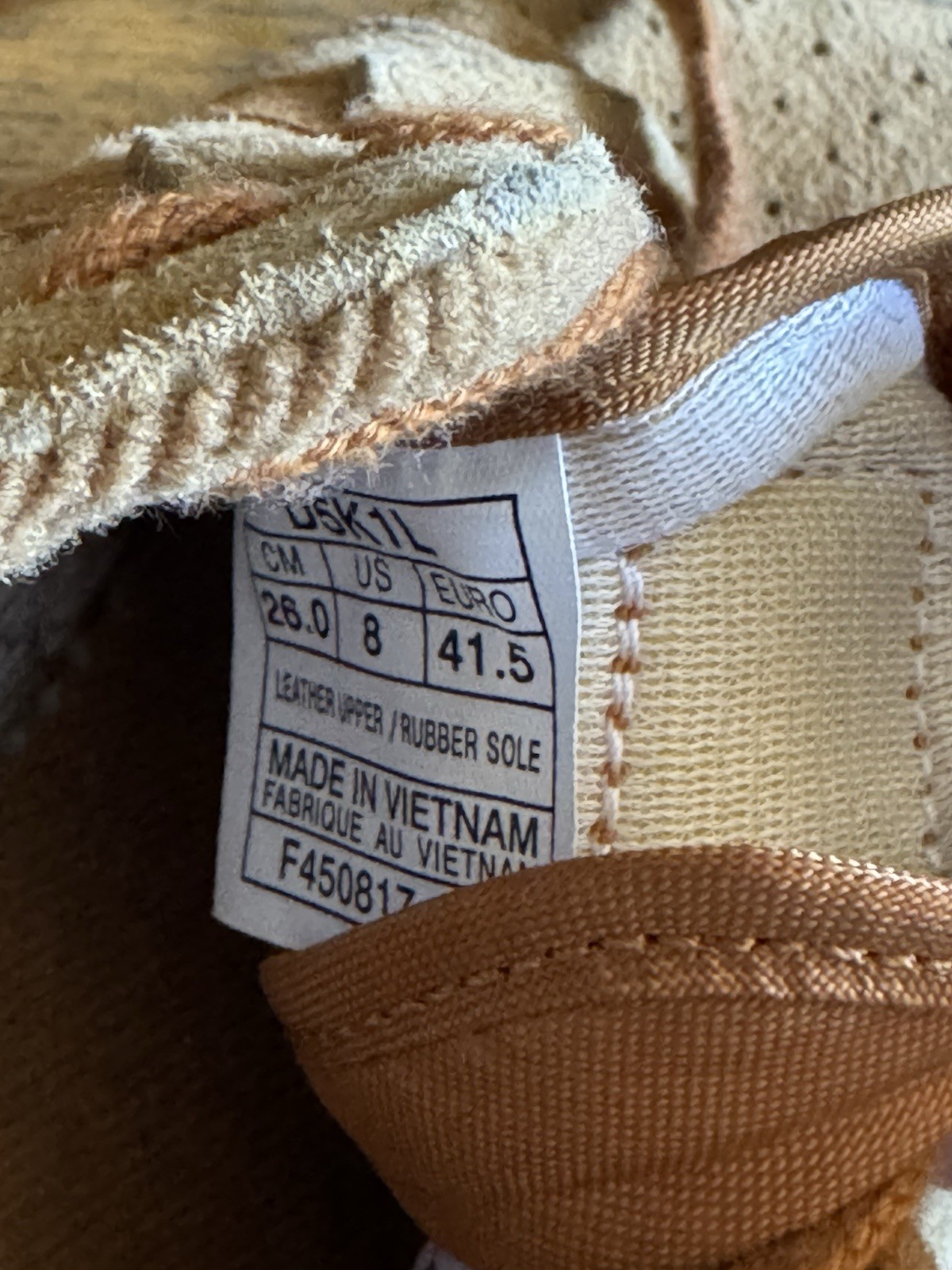 Onitsuka Tiger GSM SIZE 8 suede Ginger Honey NEW OPEN BOX never been worn
