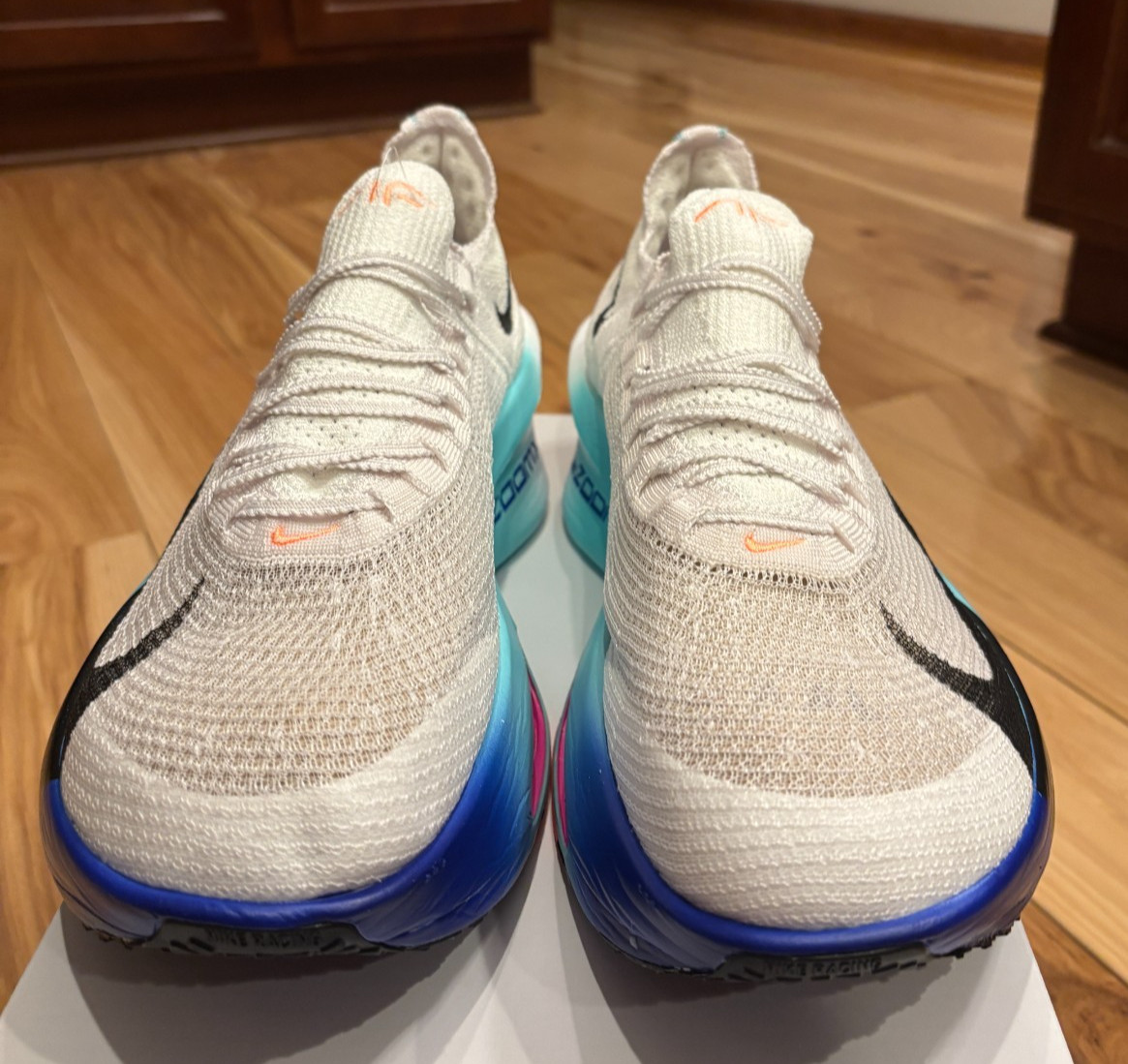 Nike Air Zoom Alphafly Next% 3 White Black Hyper Turquoise FD8311 104 Size 12