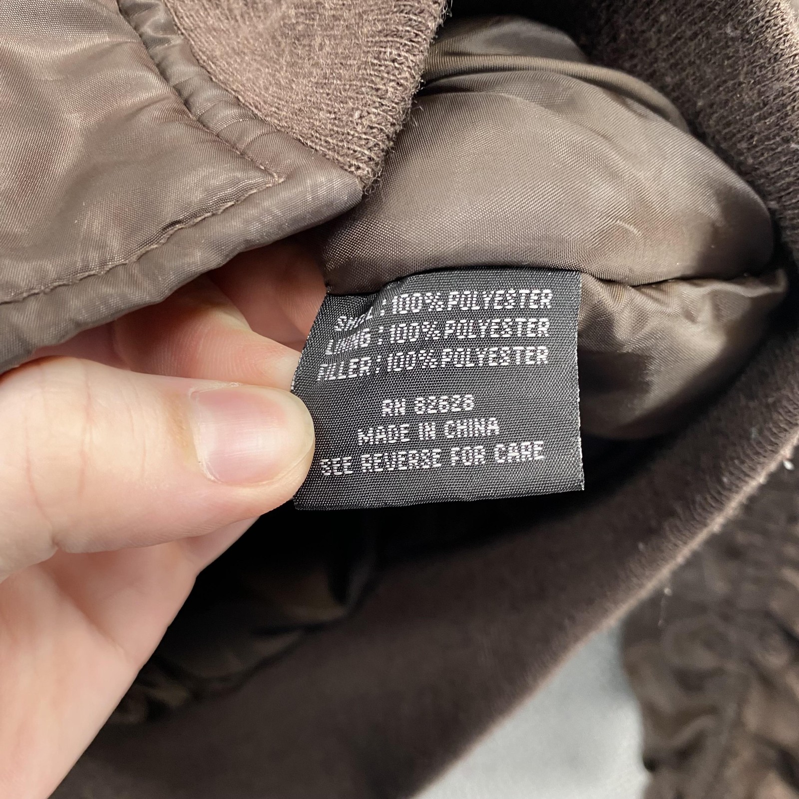 South Pole Jacket Women Small Brown Hooded Bomber Faux Fur Trim Puffer