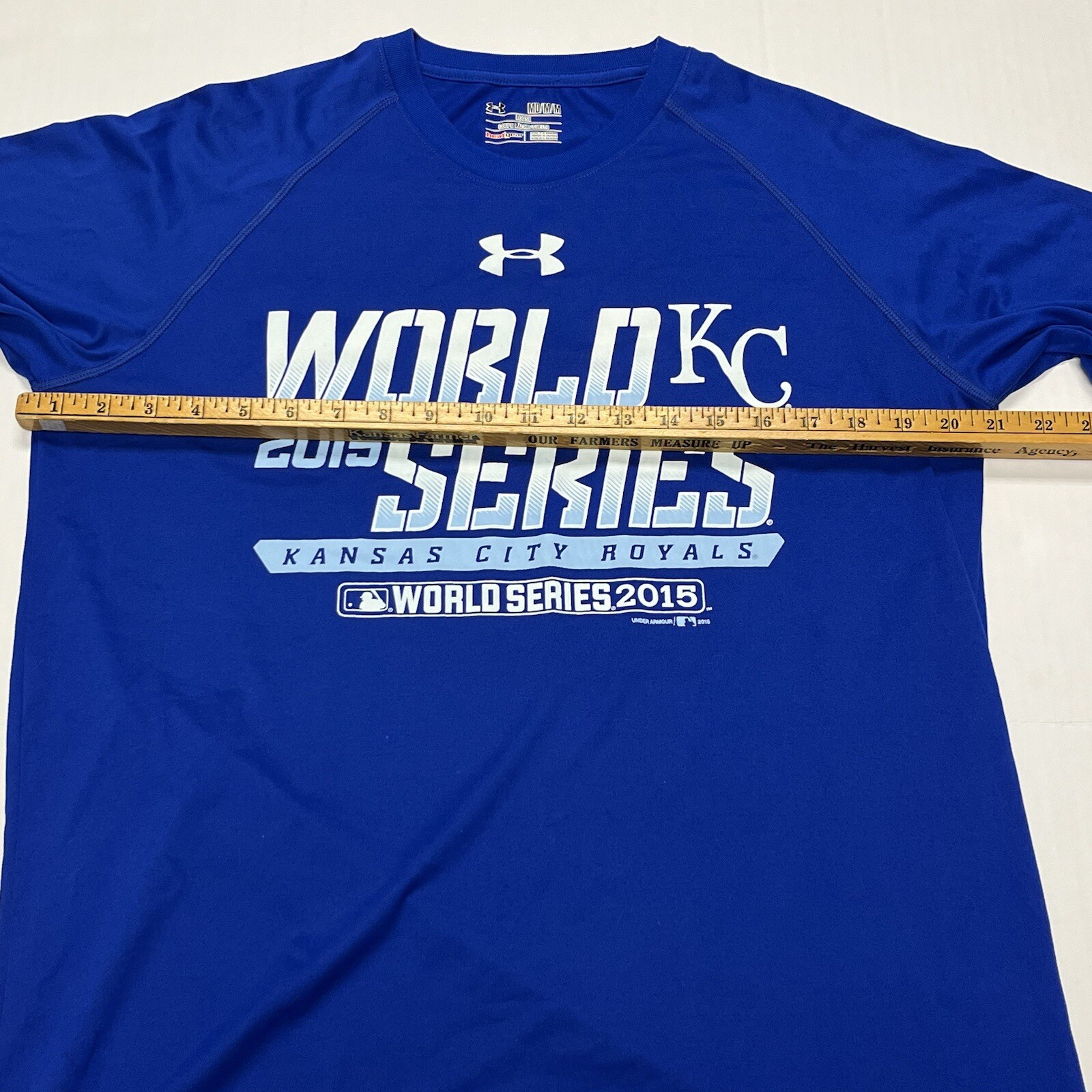 Kansas City Royals Under Armour Loose Heatgear Athletic T-Shirt Men Medium WS15