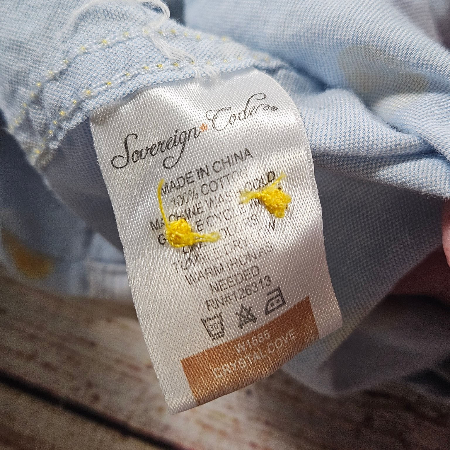 Sovereign Code Men’s Light Blue Yellow Lemon Print Cotton Short Sleeve Shirt M