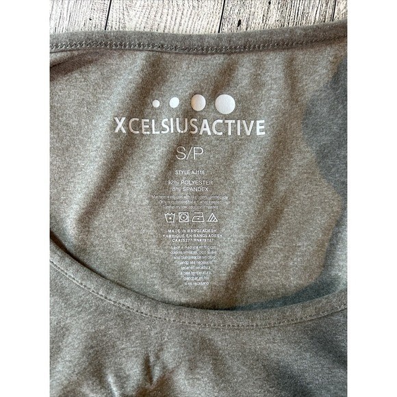 X Celsius Active Gray Cap Sleeve Athletic Tee SP