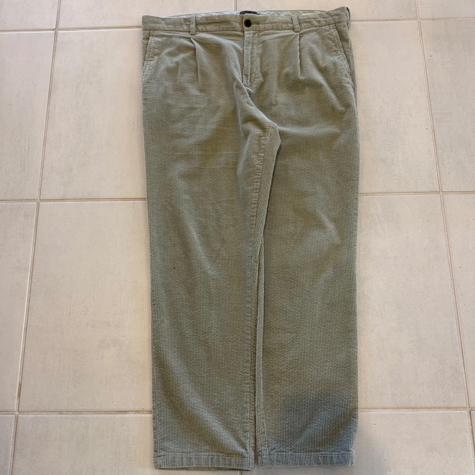 H-m Men’s Green and Khaki Trousers