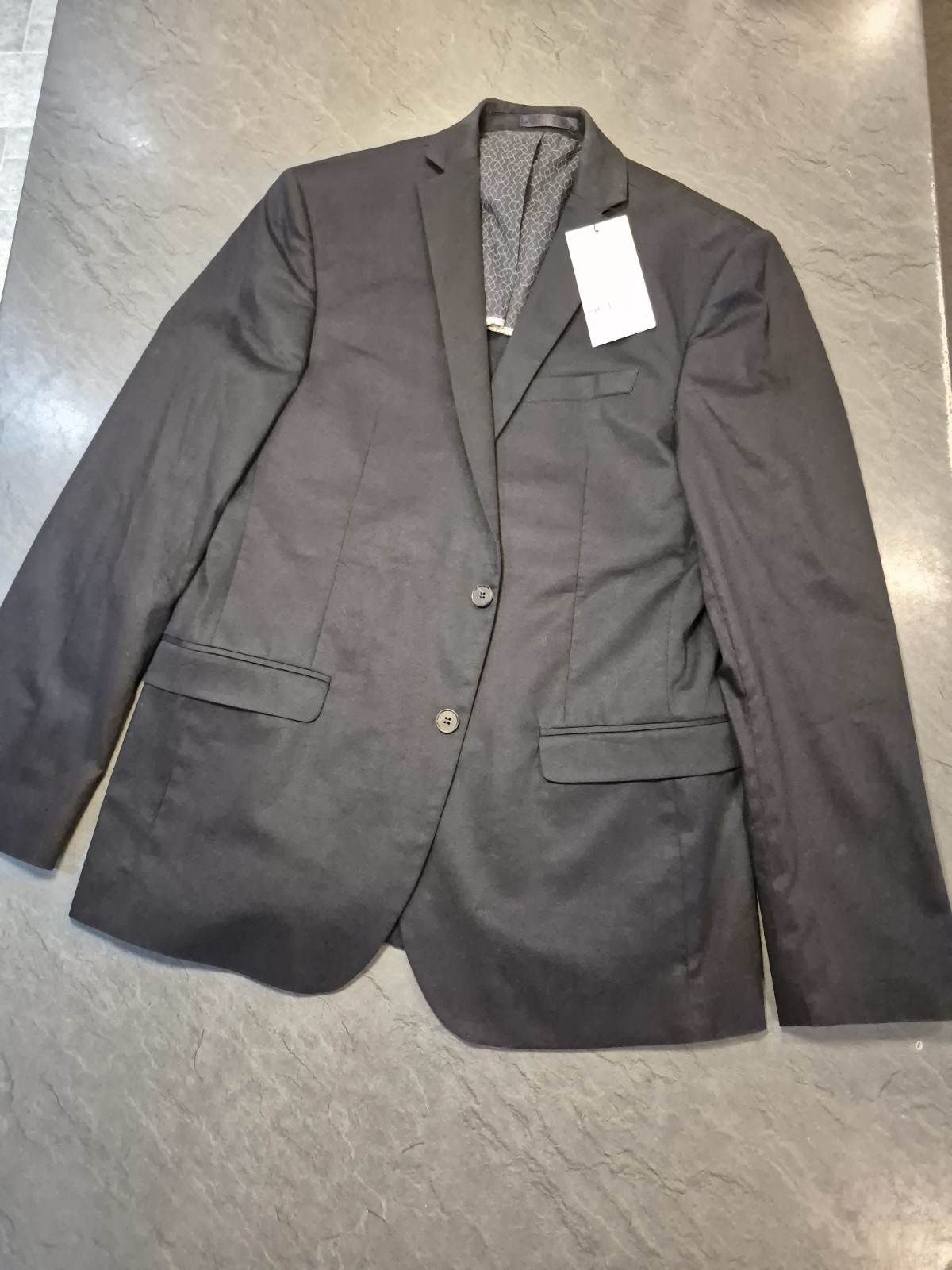 Limehaus Slim Fit Abbott Cotton Navy Blazer Suit Jacket, Size 42L BNWT