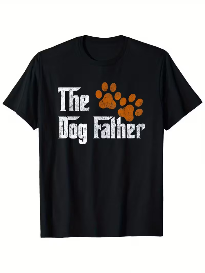[Funny Dog-Father T-Shirt] Funny Dog-Father Retro Style T-Shirt