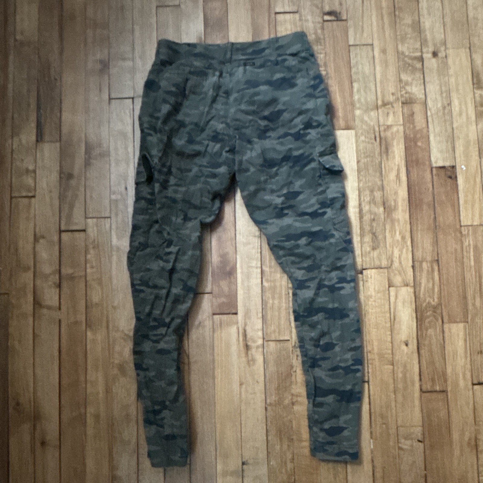 Lee Motion Stretch Men’s Green Camo Cargo Pants Regular Fit Straight Leg 32