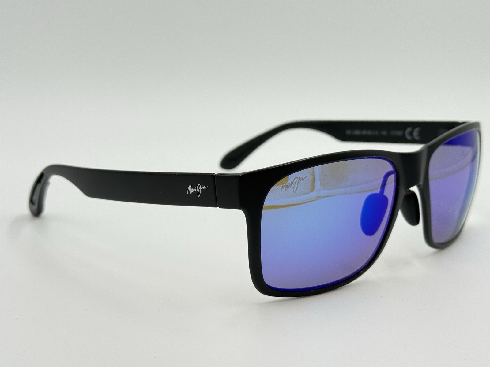 MAUI JIM RED SANDS MJ432-2M Matte Black/Blue Hawaii POLARIZED AUTHENTIC Japan