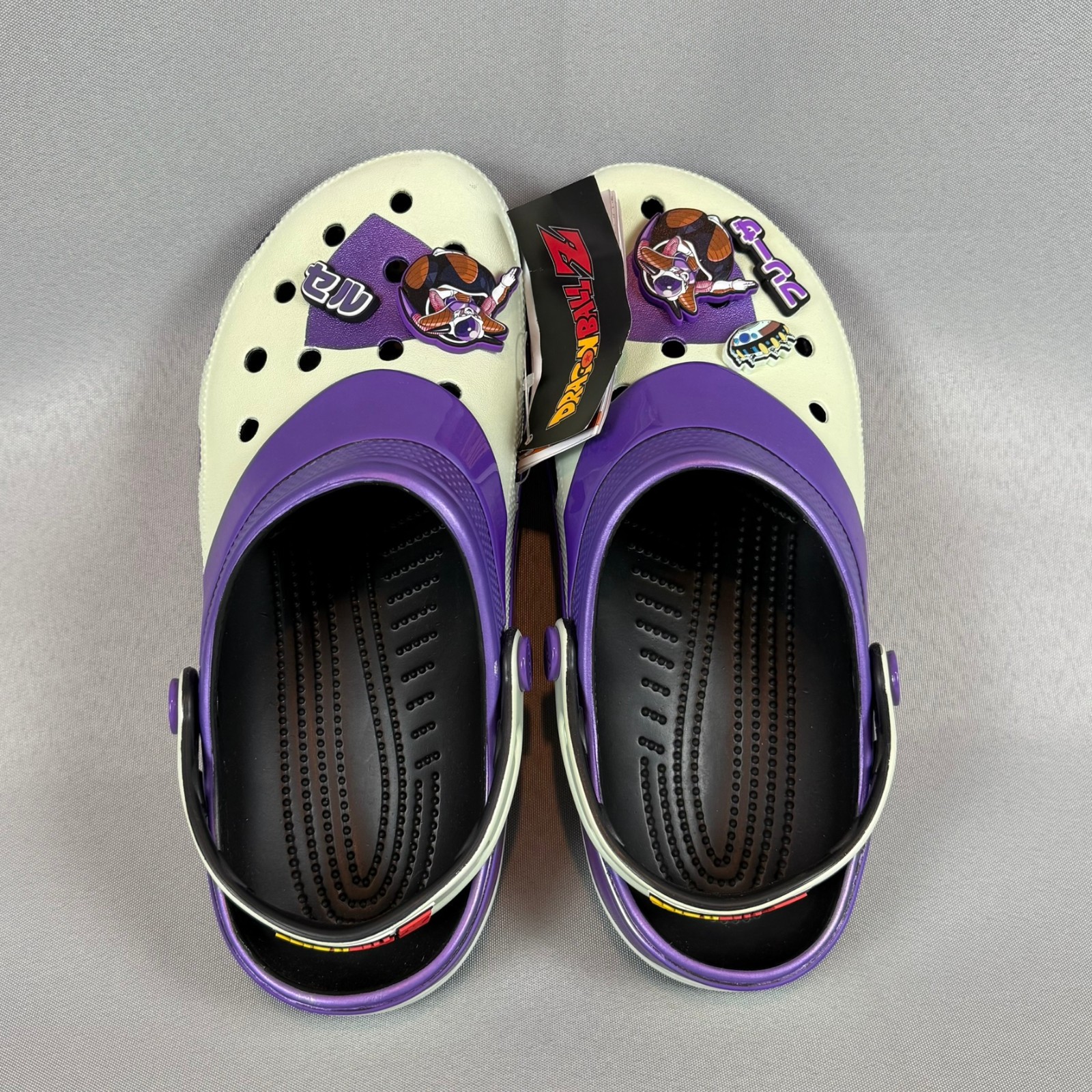 Crocs Frieza Dragon Ball Z Classic Clogs Mens 11 White Purple 211202-90H New NWT