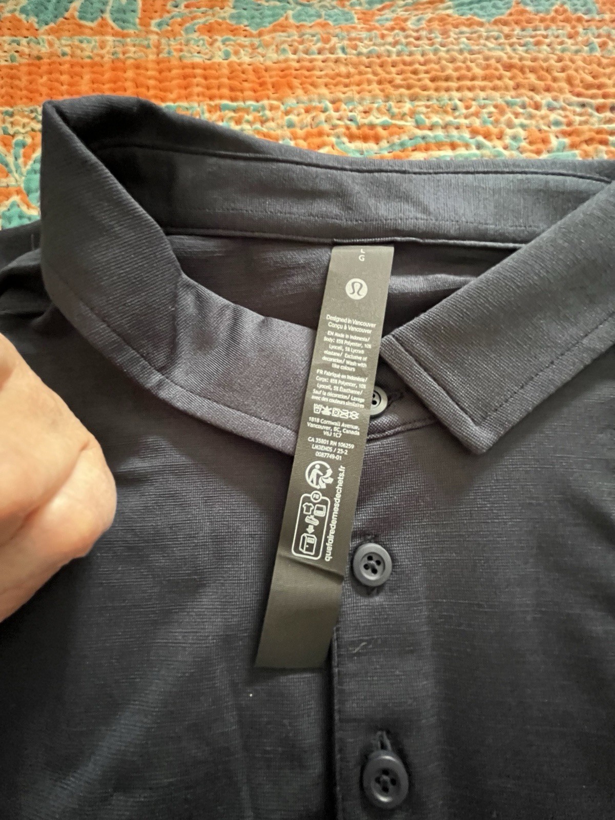 Lululemon Men’s Polo Shirt Large
