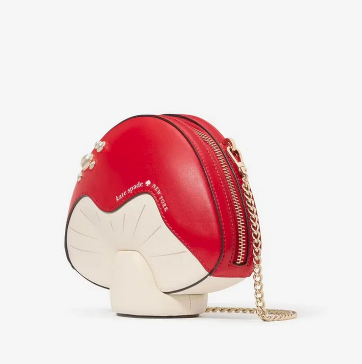 Kate Spade Take a Hike 3D Mushroom Crossbody Purse Chip N Dale – Limited Edition