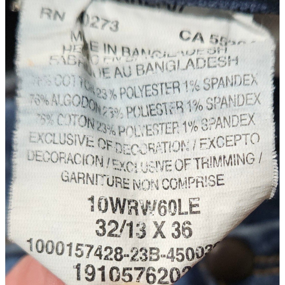 Wrangler Willow Ultimate Riding Jeans Womens Straight Leg 32×36 Actual 32×35