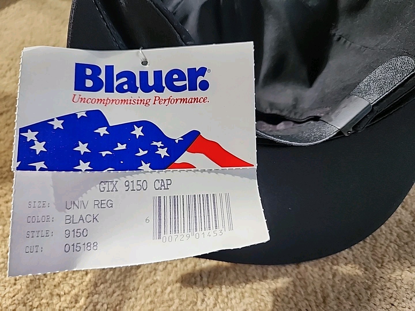 New Blauer GTX 9150 Cap: Goretex Black LE Ball Cap – Size Univ Reg