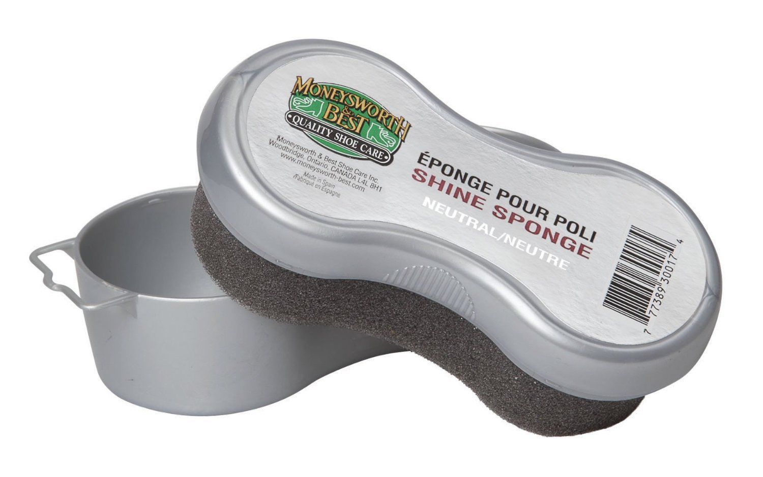 Moneysworth & Best Shoe Shine Sponge Polish Brush Cleaner M&B – NEUTRAL Color
