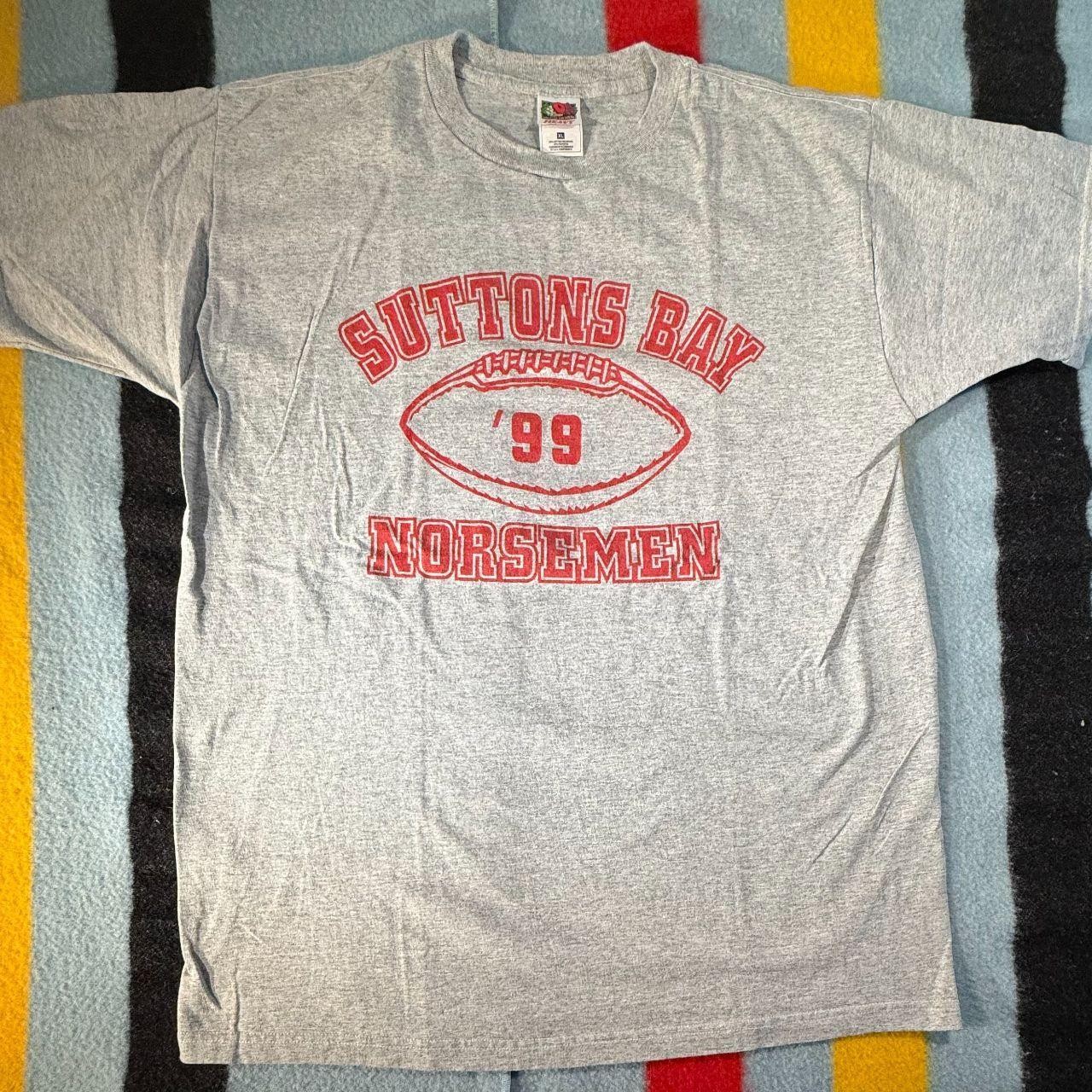 Vintage 1999 Suttons Bay Norsemen Football Tee