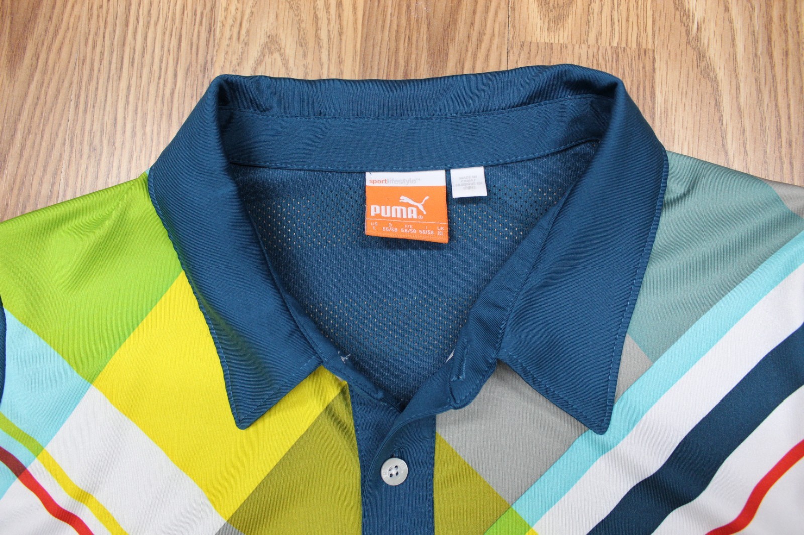 PUMA USPDRY REGULAR FIT POLO/GOLF SHIRT POLY/SPANDEX BLEND Sz LARGE, L