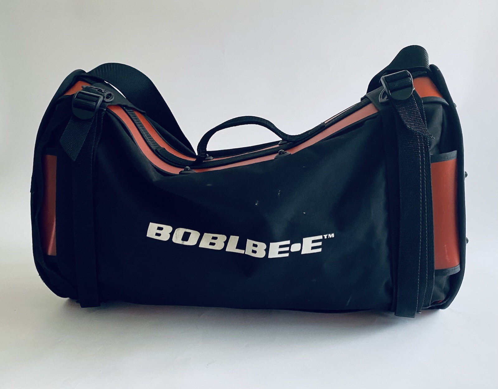 Boblbee Sport Hardshell Original Black + Orange Duffle Bag w/ Strap 22″ x 13.5″