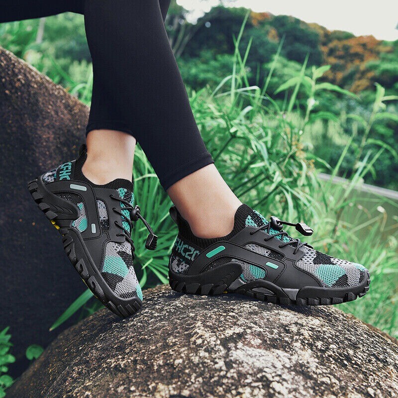 Mens Waterproof Quick Dry Athletic Non-slip Hiking Sports Shoes Outdoor Sneakers