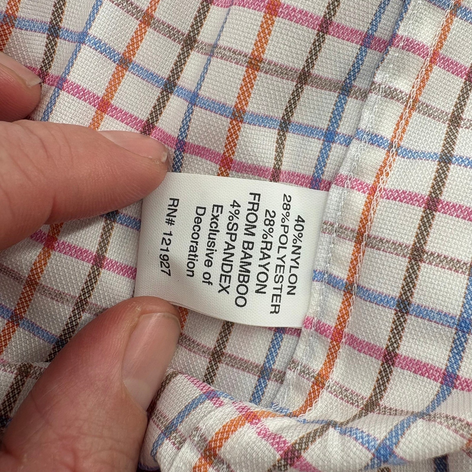 Johnnie O Childers Performance Long Sleeve Button Down Shirt Laguna Blue Plaid