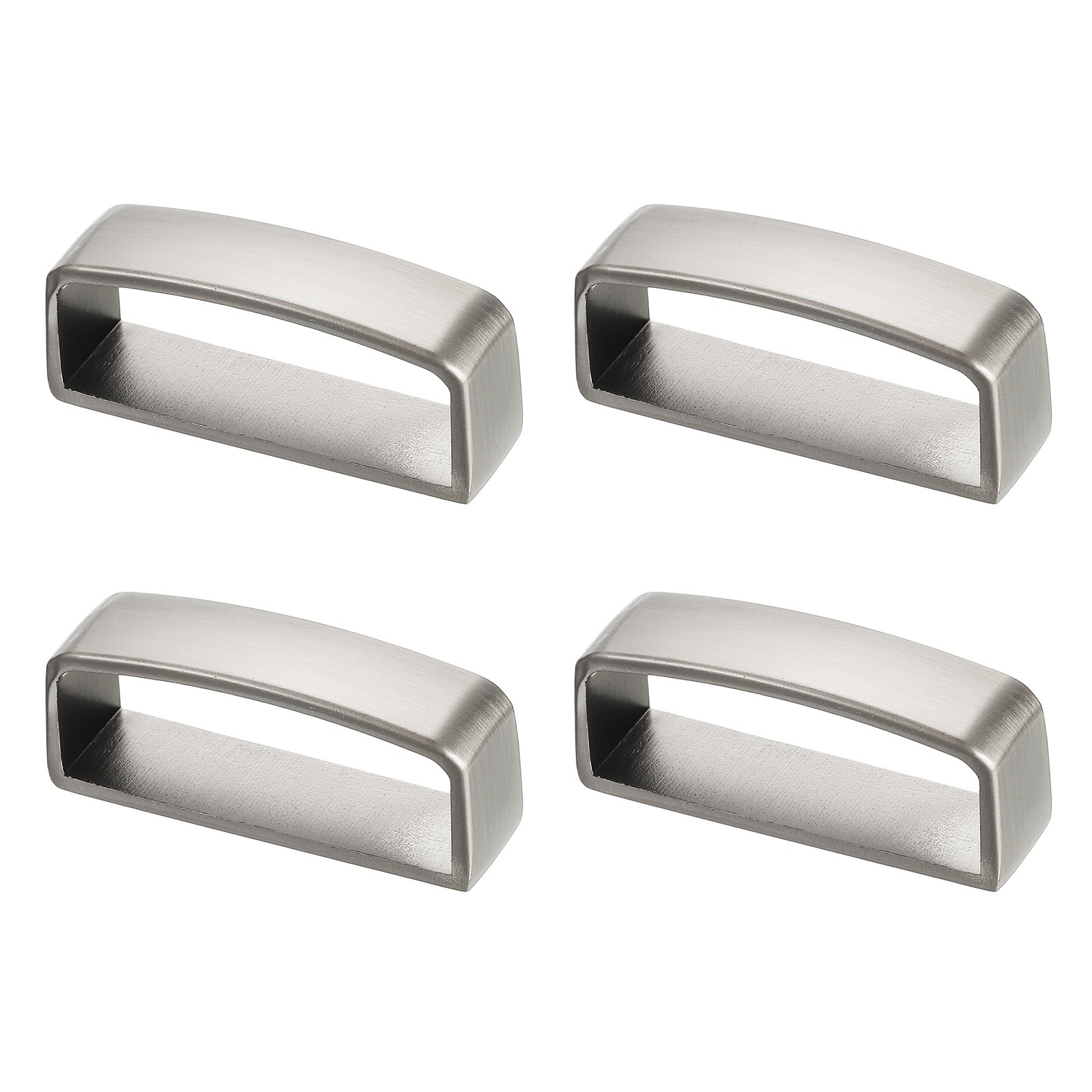 4pcs 40mm alloy belt loops for men, silver gray