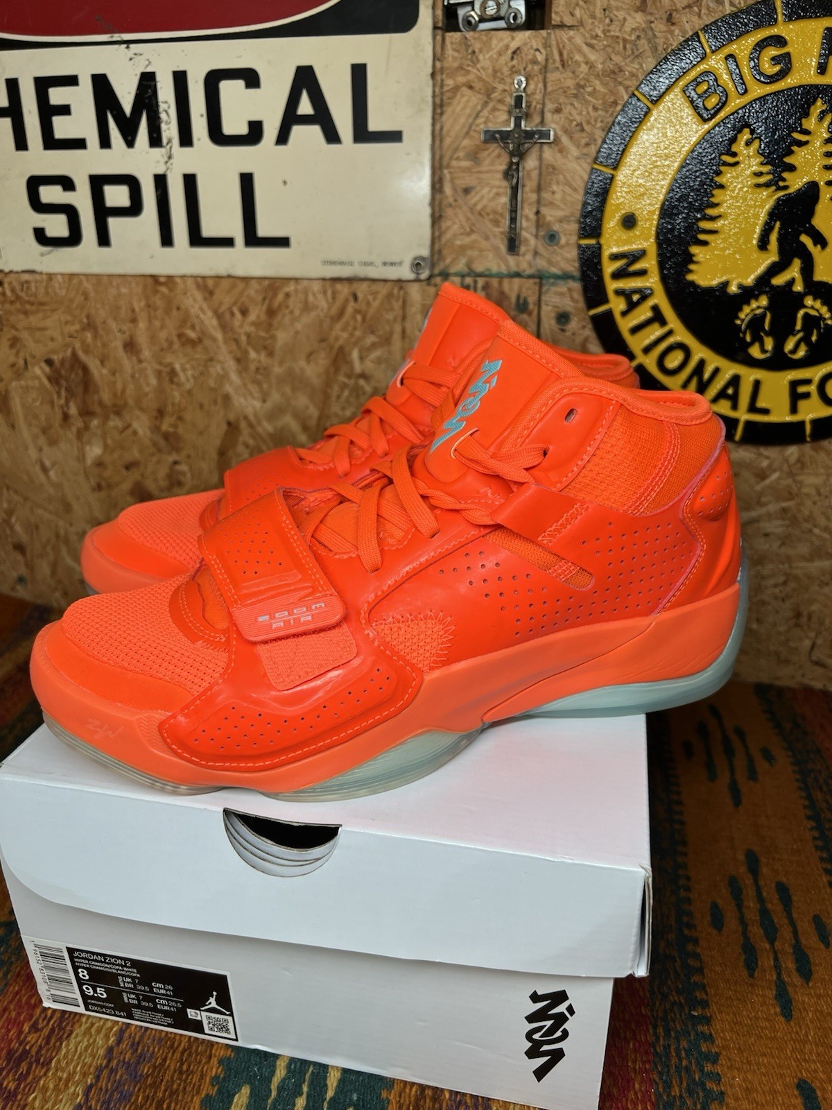 Nike Air Jordan Zion 2 Hyper Crimson Basketball Men’s Size 8 DX5423 841