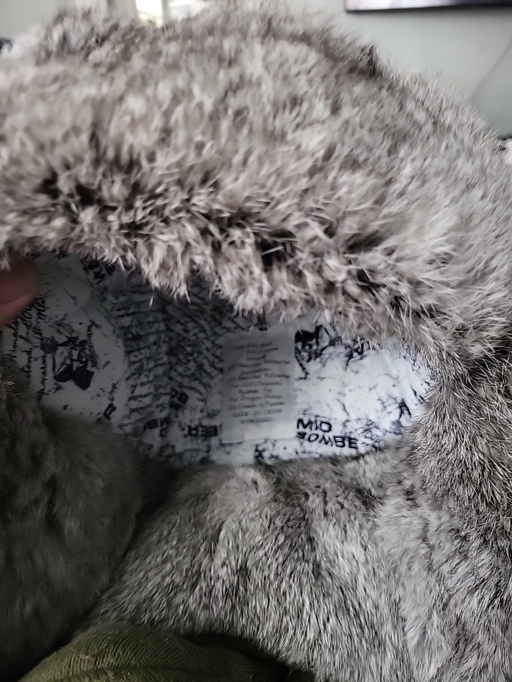 Mad Bomber Hat Trapper Fitted Mens M Gray Rabbit Fur Ear Flap Winter Outdoor
