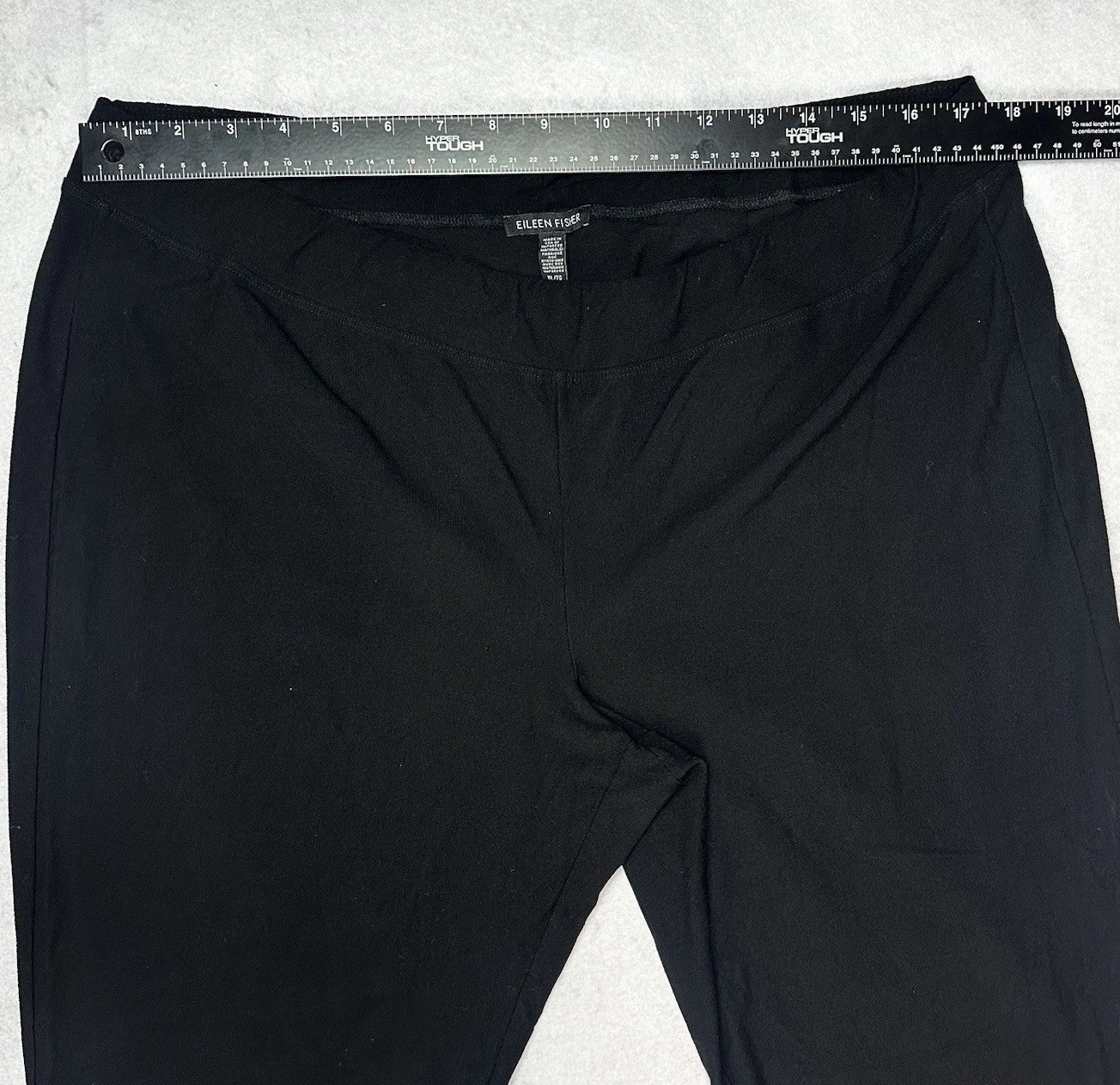 Eileen Fisher Womens XL Black Stretch Pull On Ankle Pants Travel Career