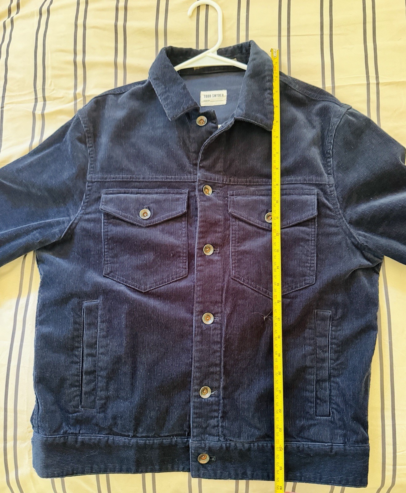 Todd Snyder Dylan Corduroy Trucker Jacket – Navy – Men’s Small