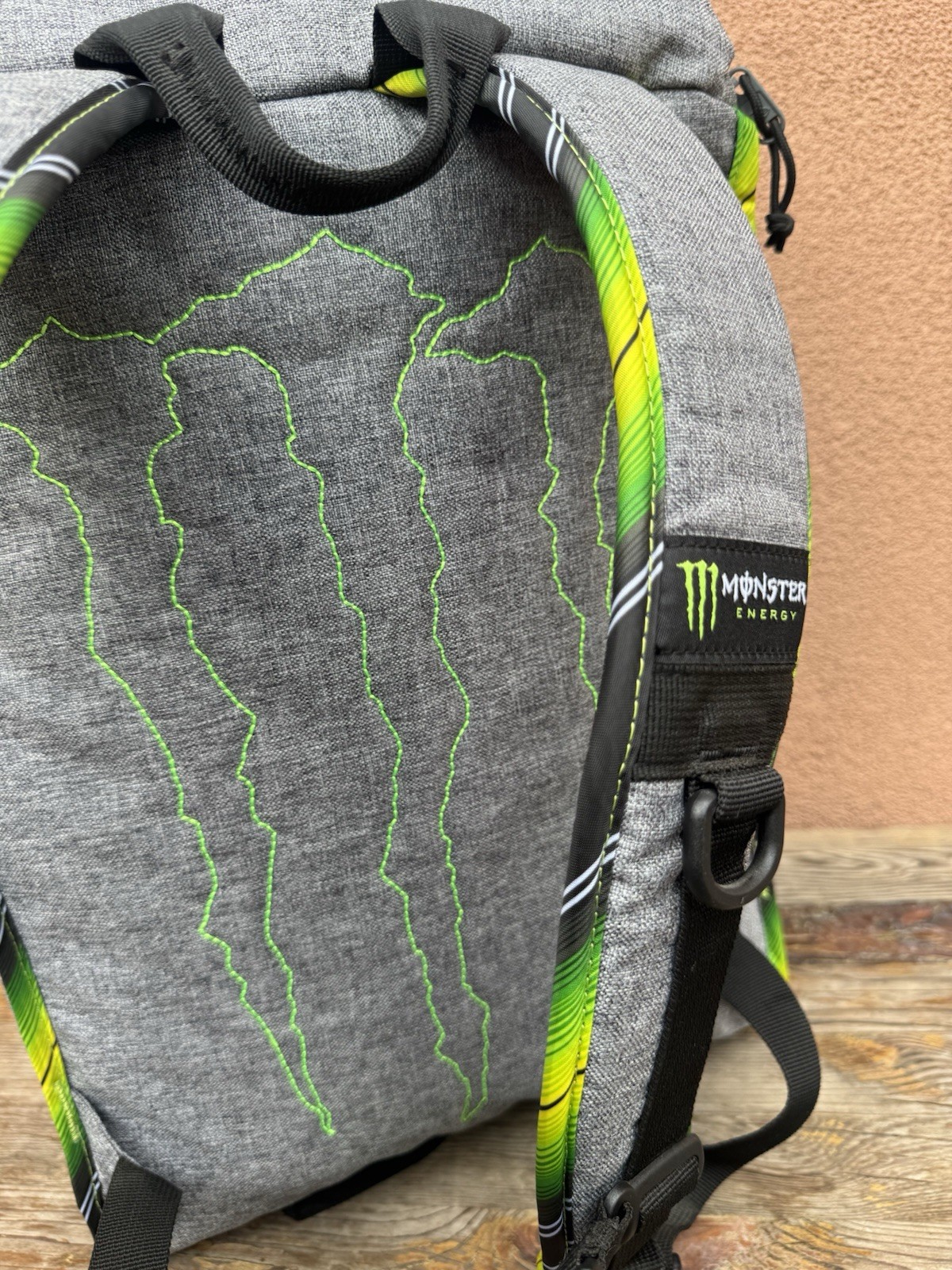 New Era Monster Energy Solid Backpack Gray/Green/Black hat backpack