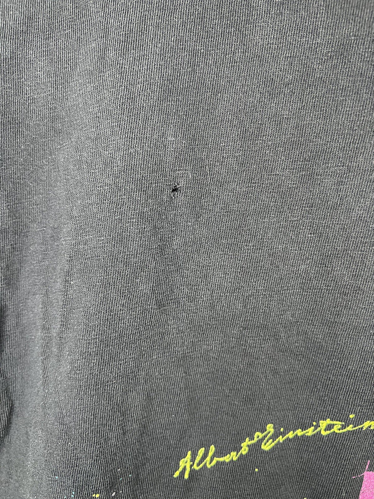 Vintage 90’s Albert Einstein T-Shirt Single Stitch Promo Tee Medium USA Made SEE