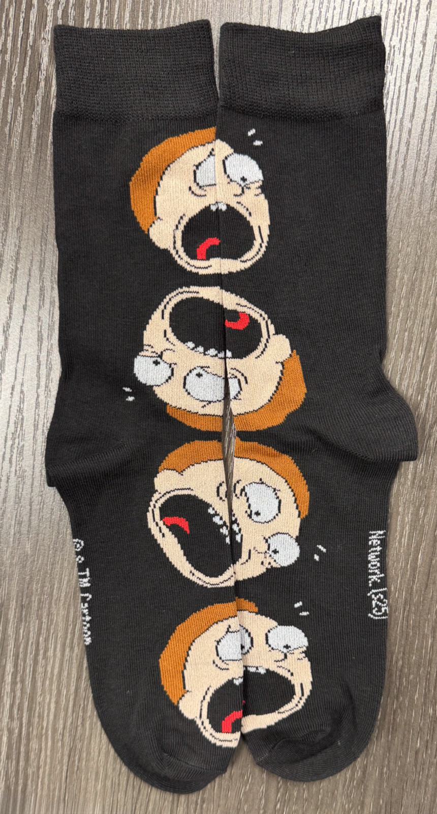 Brand New – One Size Fits Most – Rick and Morty – 6 Pair Casual Crew Socks