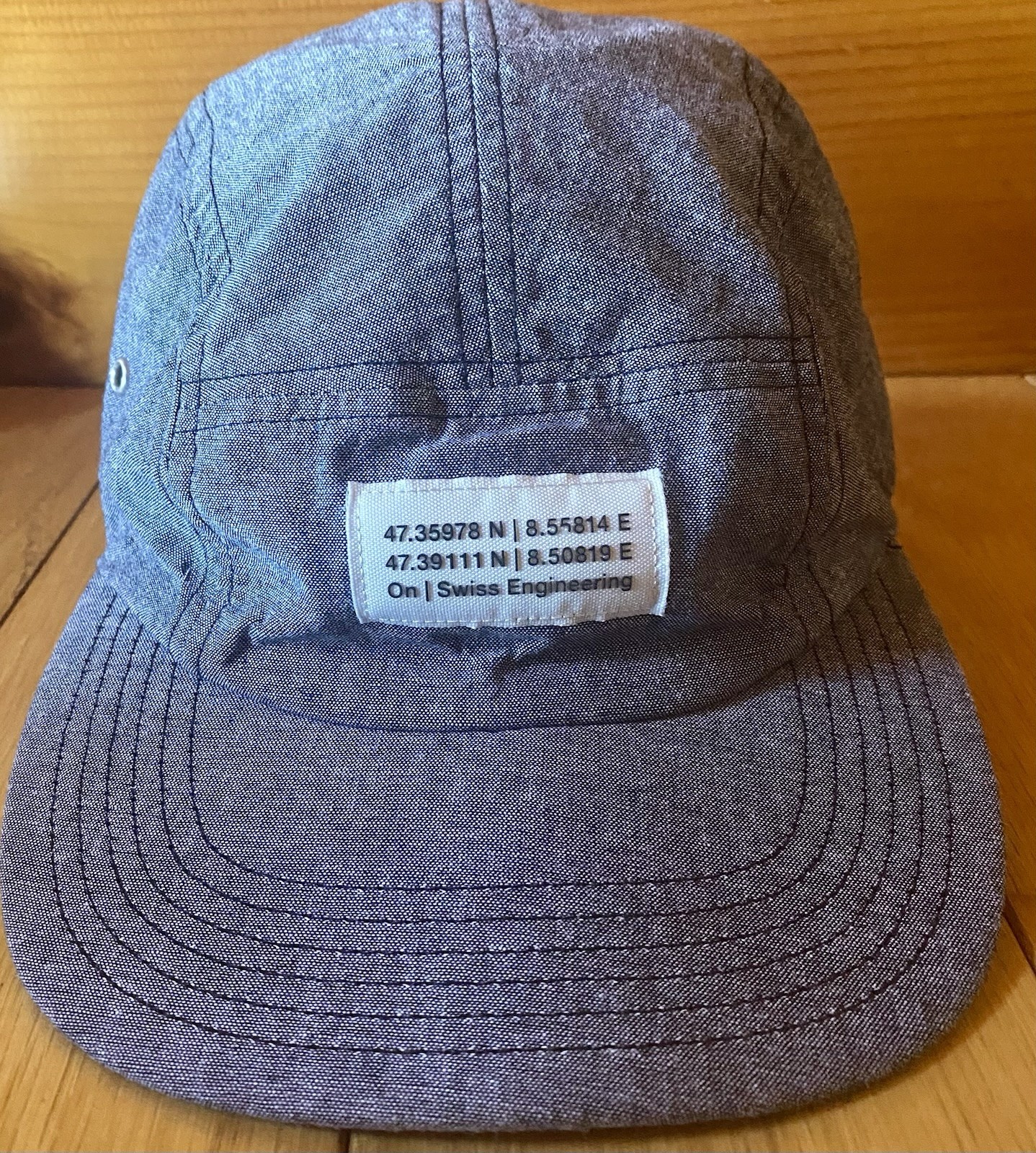 On Cloud Swiss Engineering 5 Panel Cap Running Hat