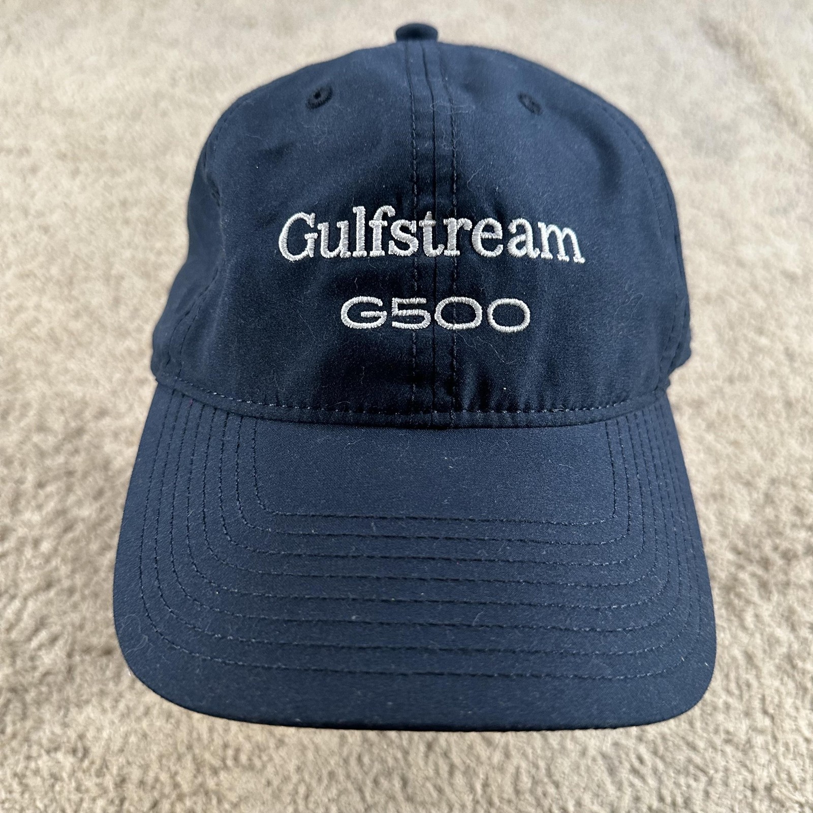 Gulfstream G500 Hat Cap Strap Back Mens One Size Blue Twill Logo Airplane