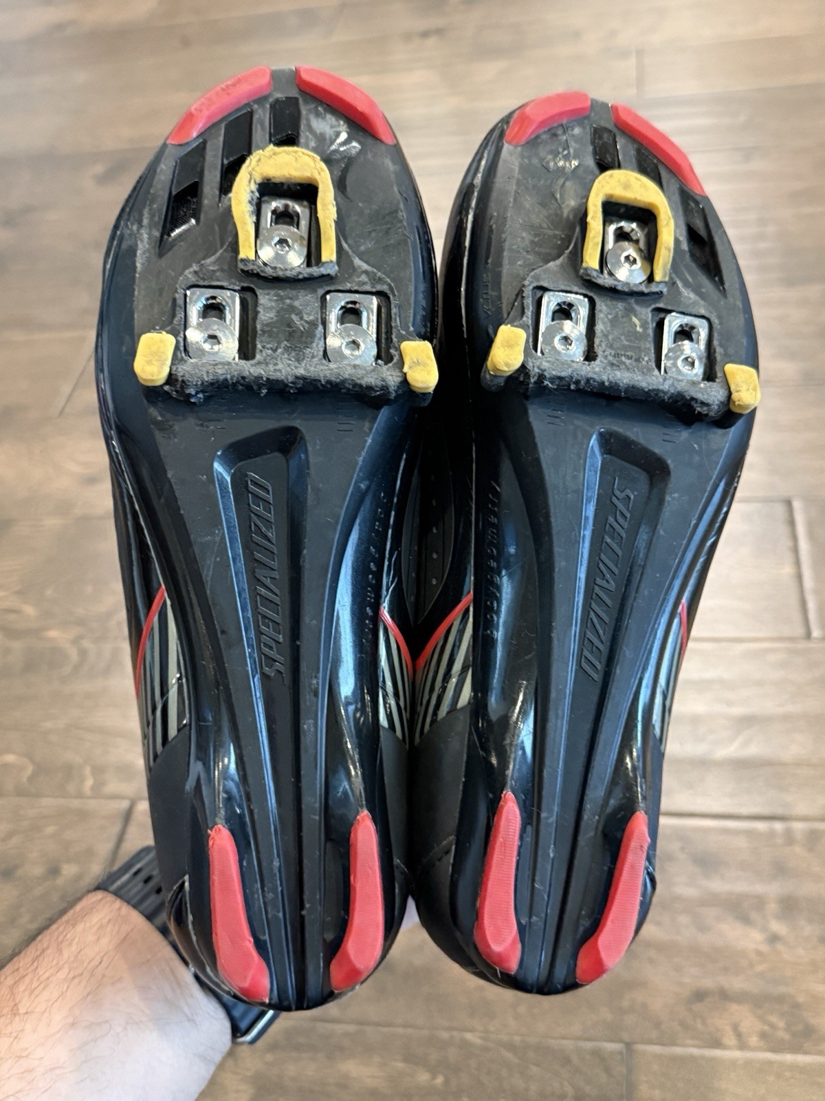 Specialized Comp Rd Mens Black Red Boa Dial Strap Cycling Shoes US 10.25 EU 43.5