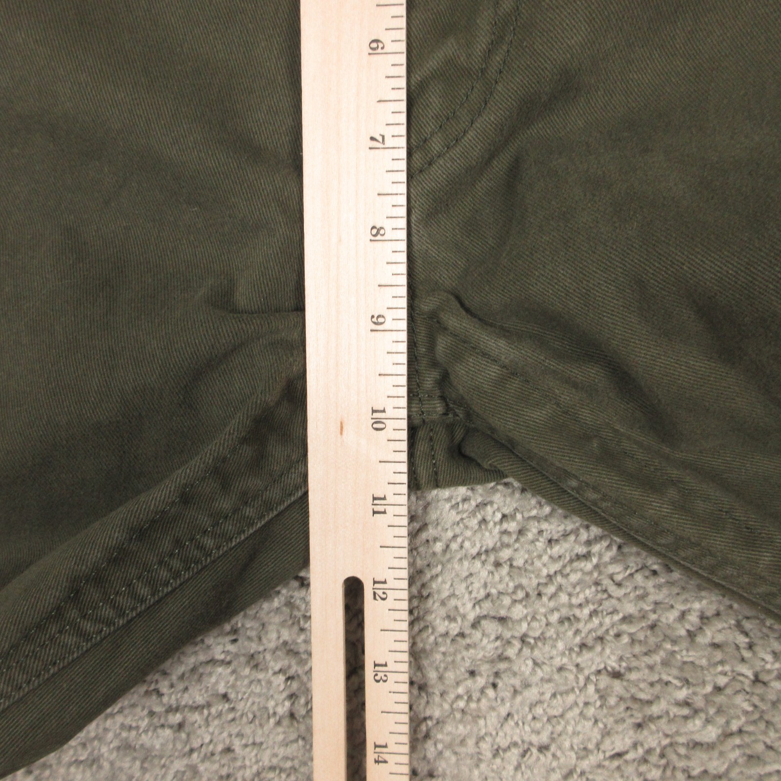 Levis Jeans Mens 32×32 Green Commuter 511 Slim Straight Selvedge Denim Pants