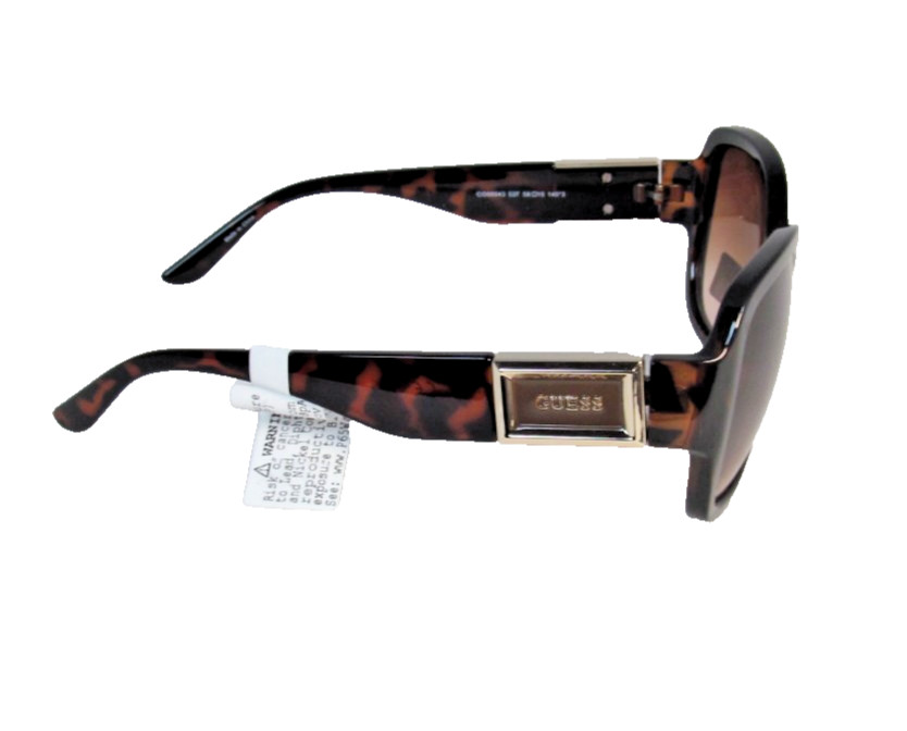 GUESS Oversized Tortoise Shell Sunglasses Brown Gradient Lenses GO00043-52F