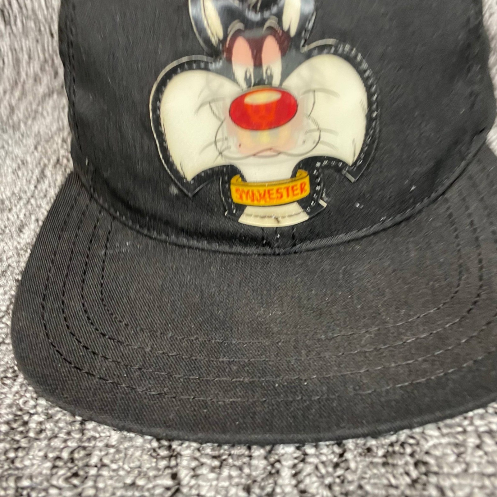 Vintage 1996 Sylvester the Cat Hat Warner Bros Studio Store Snapback Cap USA