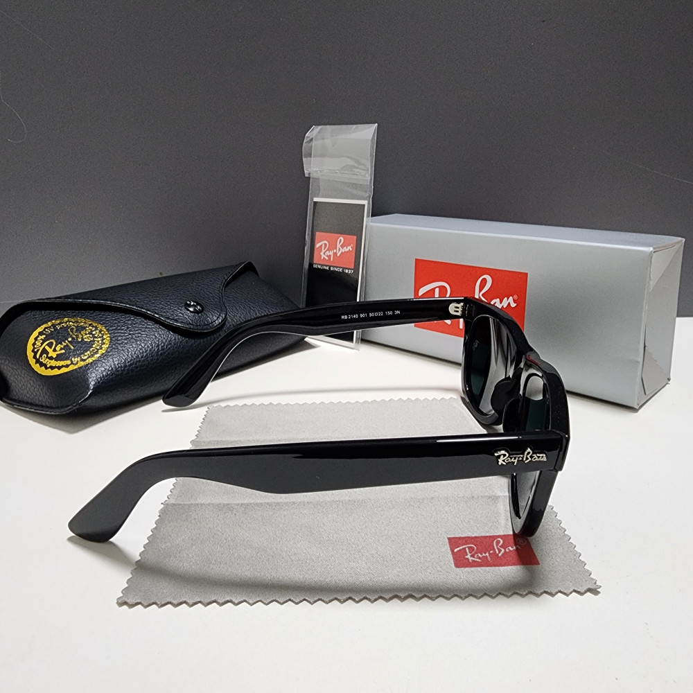 for Sunglasses Black Frame Glass Gray Lens 50-22 /140 mm