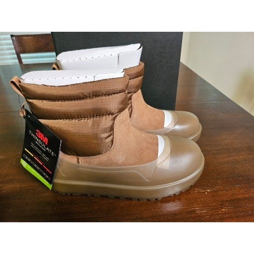 UGG Classic Mini Regenerate Boots Men 8 Women 9.5 Chestnut Brown 3M Thinsulate