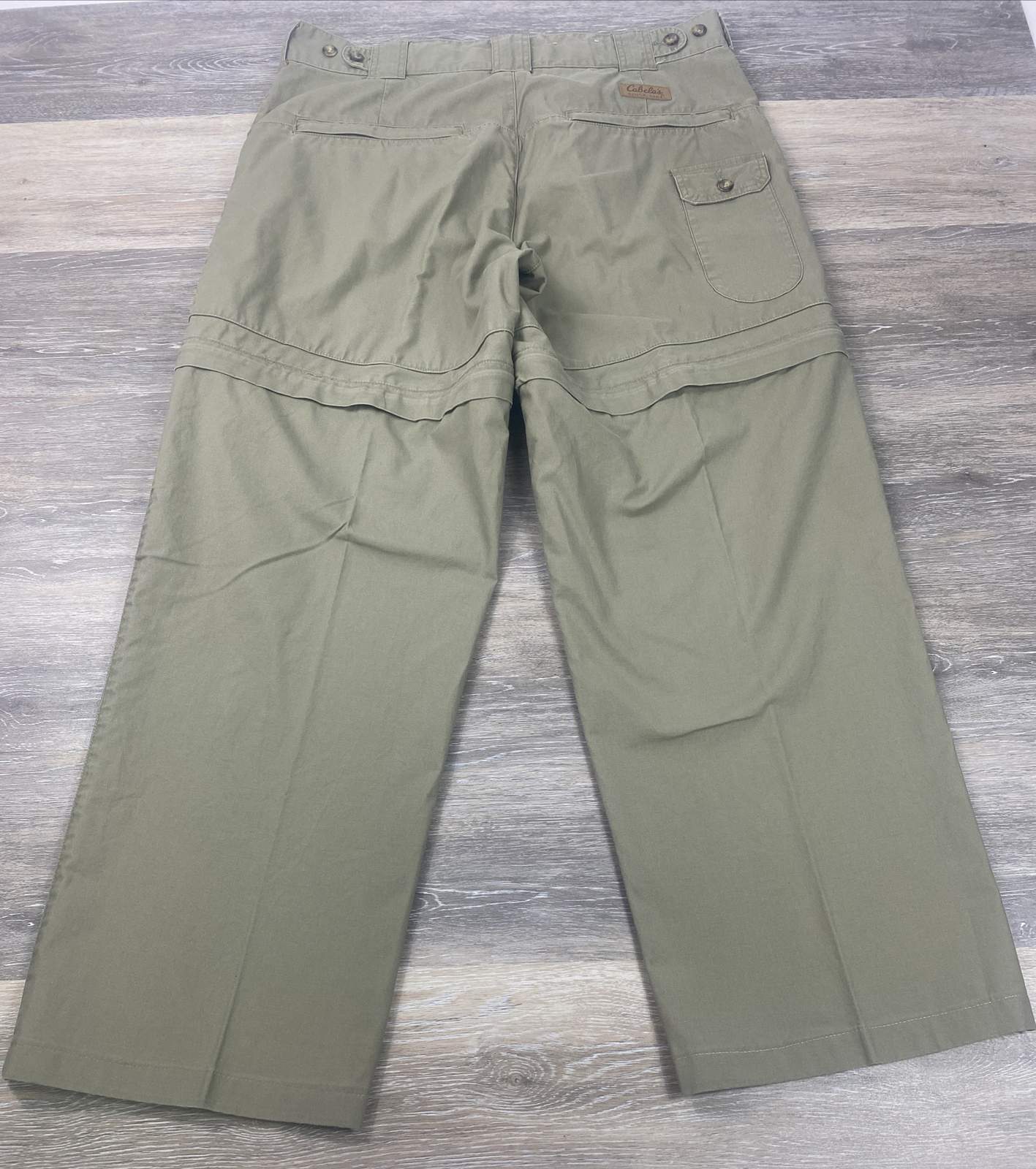 VINTAGE Cabela’s Convertible Cargo Pants Mens 38 X 31 Pockets Khaki Canvas