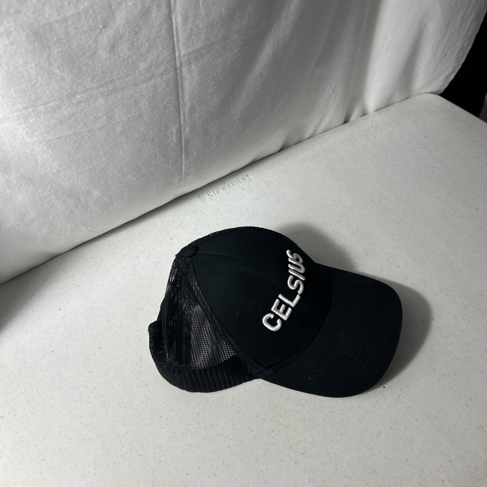 Celsius Adjustable Strap Mesh-Back Black Hat