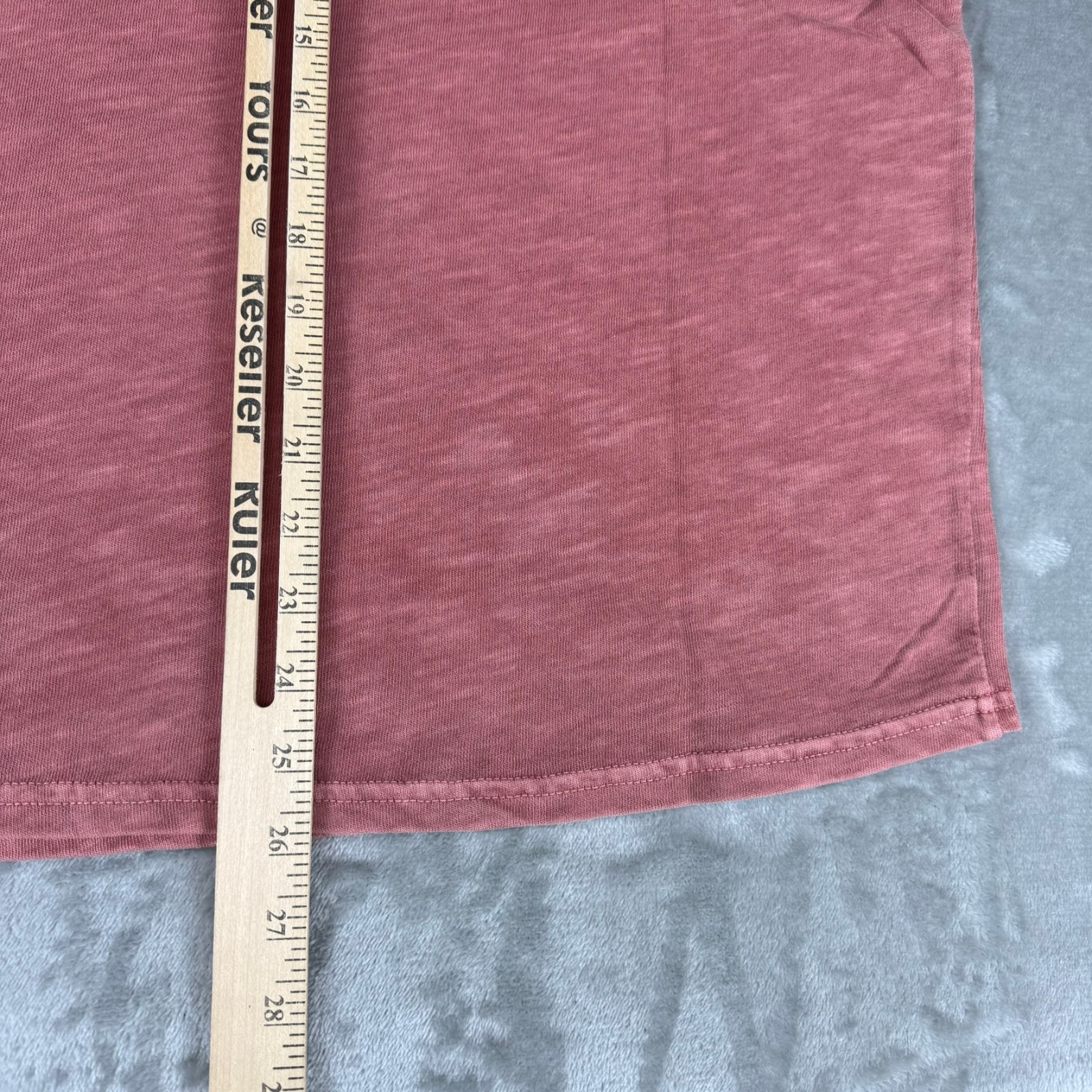 Marine Layer Vintage Heavy Slub Pocket Tee Mens Medium Marsala Red Soft $54 NWT