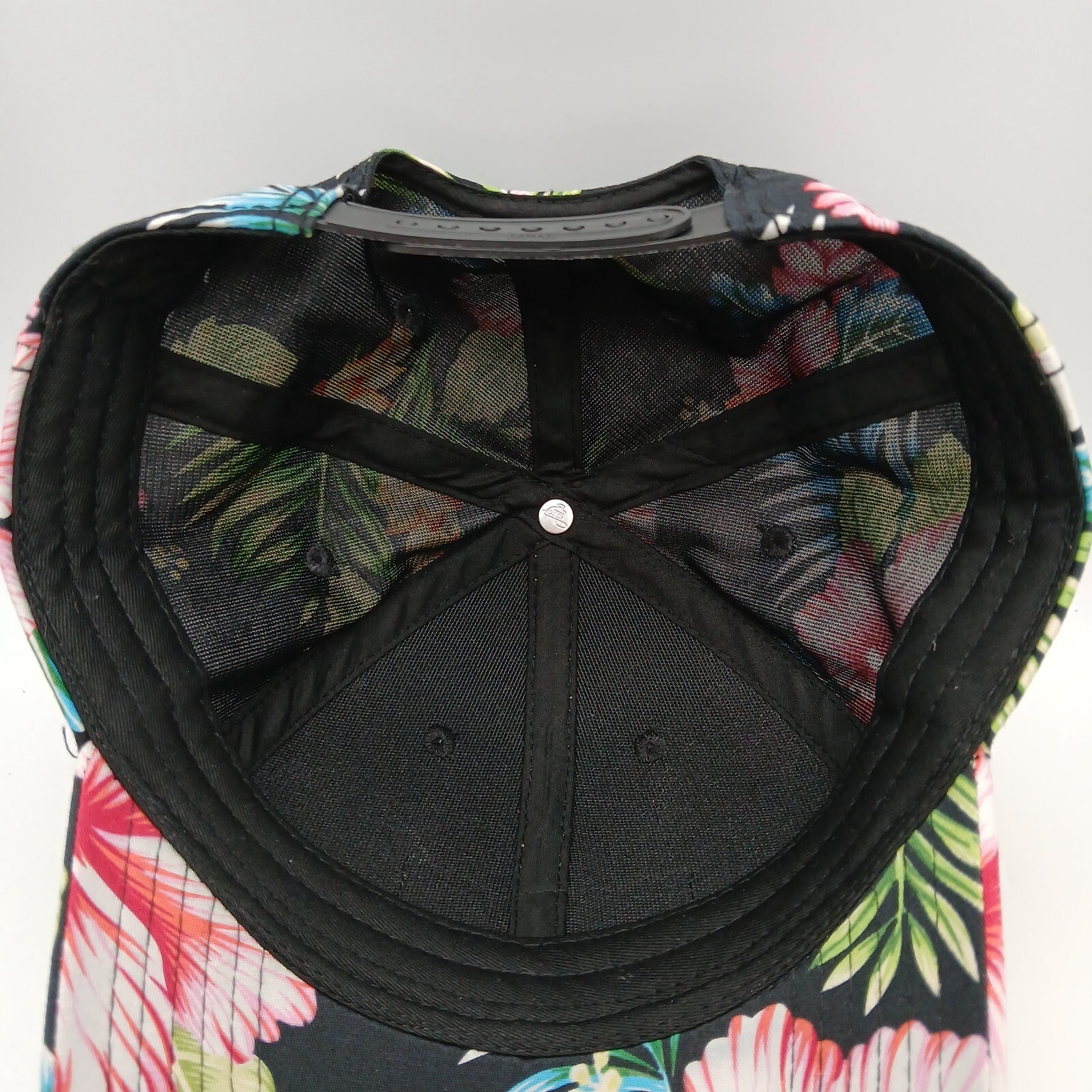 Hawaiian Tropical Hat Cap Snapback Progress Multicolor Floral Pattern Script