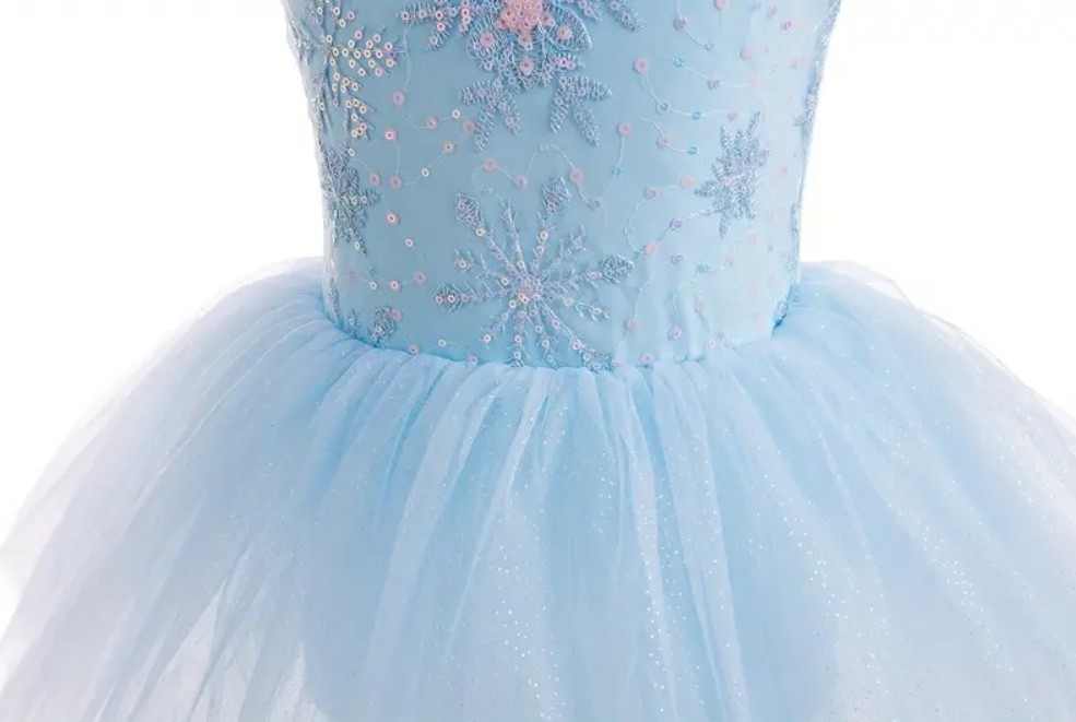 NEW Princess Elsa Frozen Tutu Romper Leotard Dress Girls Costume